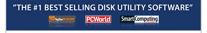 THE #1 BEST SELLING DISK UTILITY SOFTWARE