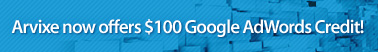 Arvixe now offers $100 Google AdWords Credit!
