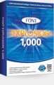 Font Explosion 1,000