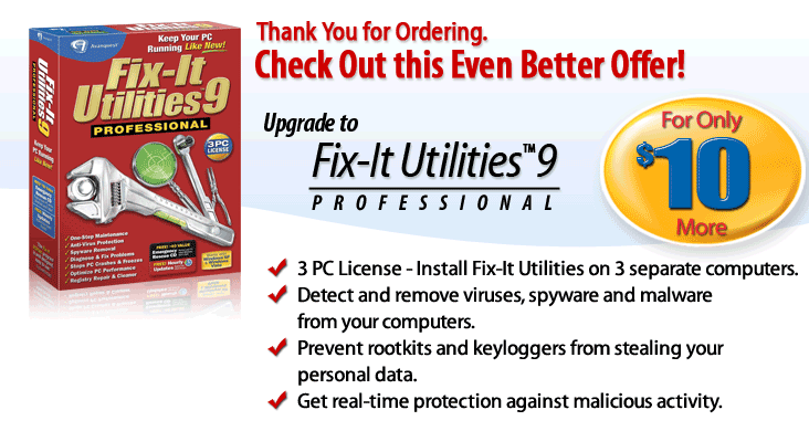Upgrade to Fix-It Utilities 9 Professional