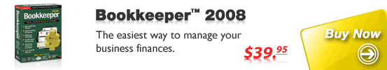 Buy Bookkeeper 2008: Easily manage your sales and expenses.
