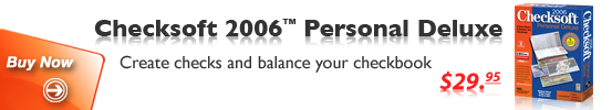 Buy Checksoft 2006 Personal Deluxe Now