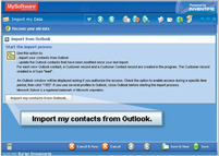 Manage Customers screen