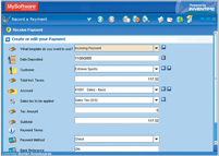 Manage Payables and Receivables screen